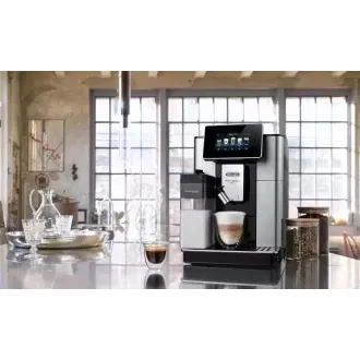 DeLonghi PrimaDonna Soul ECAM 610.55.SB automatický kávovar, 1450 W, 19 bar, vstavaný mlynček, šikovný, mliečny systém