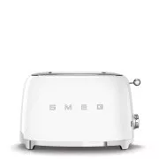 Smeg TSF01WHEU sendvičovač / hriankovač, 2 toasty, 6 úrovní opekania, zásuvka na omrvinky, štýl. 50. rokov, biely