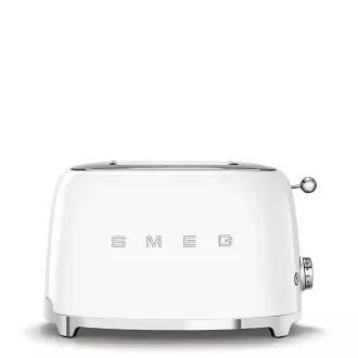Smeg TSF01WHEU sendvičovač / hriankovač, 2 toasty, 6 úrovní opekania, zásuvka na omrvinky, štýl. 50. rokov, biely