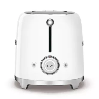 Smeg TSF01WHEU sendvičovač / hriankovač, 2 toasty, 6 úrovní opekania, zásuvka na omrvinky, štýl. 50. rokov, biely