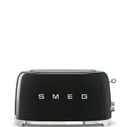 Smeg TSF02BLEU, sendvičovač / hriankovač, 4 toasty, 6 úrovní opekania, zásuvka na omrvinky, štýl. 50. rokov, čierny