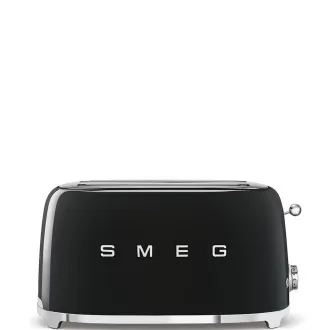 Smeg TSF02BLEU, sendvičovač / hriankovač, 4 toasty, 6 úrovní opekania, zásuvka na omrvinky, štýl. 50. rokov, čierny