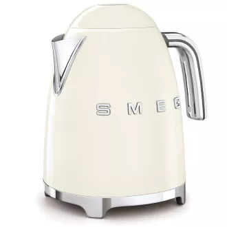 Smeg KLF03CREU rýchlovarná kanvica, 1, 7 l, (7 šálok), 2400 W, štýl 50. rokov, krémová