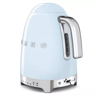 Smeg KLF04PBEU rýchlovarná kanvica, 1, 7 l (7 šálok), 2400 W, štýl 50. rokov, riadenie teploty, 7 programov, pastelovo modrá