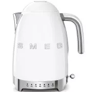 Smeg KLF04WHEU rýchlovarná kanvica, 1, 7 l (7 šálok), 2400 W, štýl 50. rokov, riadenie teploty, 7 programov, biela