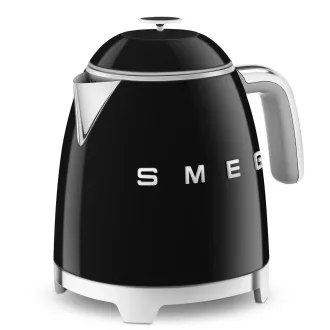 Smeg KLF05BLEU mini rýchlovarná kanvica, 0, 8 l / 3 šálky, 1400 W, štýl 50. rokov, čierna