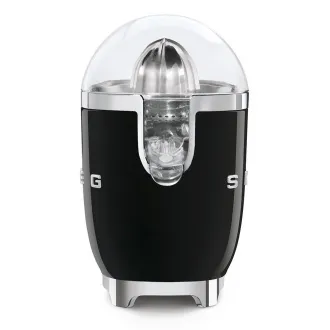 Smeg CJF11BLEU citrusový odšťavovač, 70 W, manuálny tlak, univerzálny kužeľ z nerezovej ocele, čierny