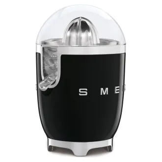 Smeg CJF11BLEU citrusový odšťavovač, 70 W, manuálny tlak, univerzálny kužeľ z nerezovej ocele, čierny