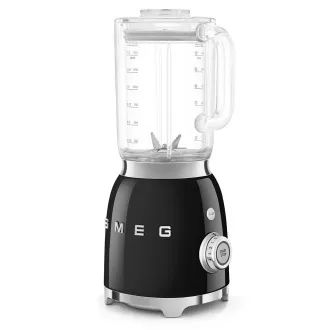Smeg BLF03BLEU mixér, 800 W, 4 programy, funkcia pulse, 18000 RPM, nerezové ostrie, Ice crush, 50's Style, čierny