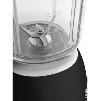 Smeg BLF03BLEU mixér, 800 W, 4 programy, funkcia pulse, 18000 RPM, nerezové ostrie, Ice crush, 50's Style, čierny