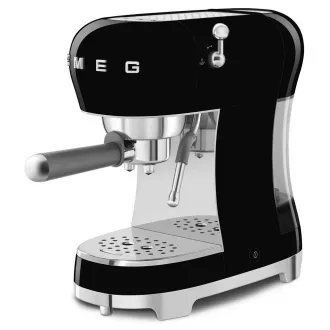Smeg ECF02BLEU kávovar na espresso, pákový, 1350 W, 15 bar, termoblok, pasívny ohrievač šálok, čierny Smeg ECF02BLEU kávovar na espresso, pákový, 1350 W, 15 bar, termoblok, pasívny ohrievač šálok, čierny
