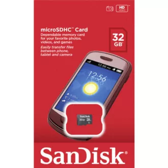 SanDisk MicroSDHC karta 32GB (Class 4)