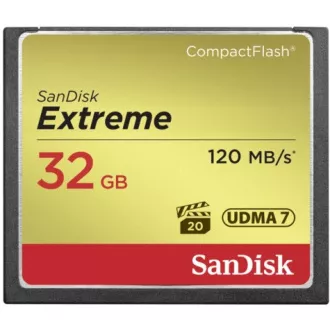 SanDisk Compact Flash 32GB Extreme (R:120/W:85 MB/s) UDMA7