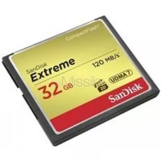 SanDisk Compact Flash 32GB Extreme (R:120/W:85 MB/s) UDMA7