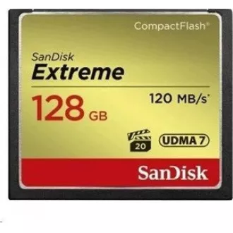SanDisk Compact Flash Card 128GB Extreme (R:120/W:85 MB/s UDMA7)