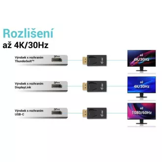 i-tec Passive DisplayPort to HDMI adaptér (max 4K/30Hz)