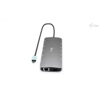 i-tec USB-C Metal Nano 3x Display Dock, 2x HDMI 1x USB-C video, PD 140W + Universal Charger 140 W