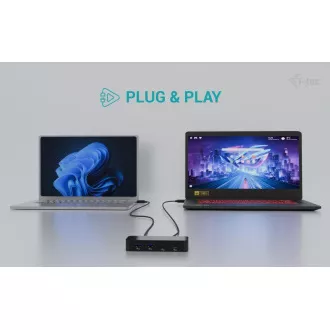 i-tec Universal KVM HUB 2x USB-C + 2x USB-A 3.0 Port