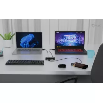 i-tec Universal KVM HUB 2x USB-C + 2x USB-A 3.0 Port