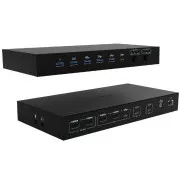 i-tec USB-C KVM Docking station pre 3 Hosts, Dual Display, Power Delivery 1x 92W/2x 65W