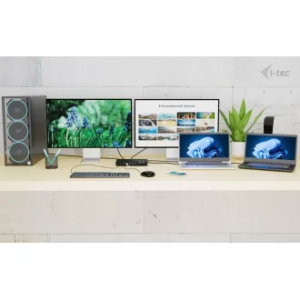 i-tec USB-C KVM Docking station pre 3 Hosts, Dual Display, Power Delivery 1x 92W/2x 65W