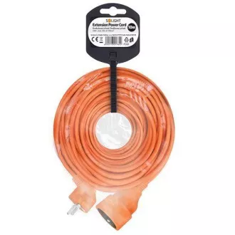 Solight predlžovací prívod - spojka, 1 zásuvka, 10m, 3 x 1mm2, oranžová