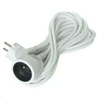 Solight predlžovací kábel - spojka, 1 zásuvka, biela, 7m Solight predlžovací kábel - spojka, 1 zásuvka, biela, 7m