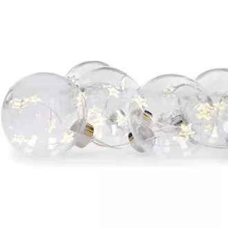 Solight sada LED vianočných gulí s hviezdami, vel. 8cm, 6ks, 30LED, časovač, tester, 3xAA Solight sada LED vianočných gulí s hviezdami, vel. 8cm, 6ks, 30LED, časovač, tester, 3xAA