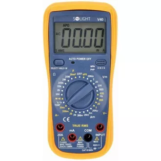 Solight profesionálny multimeter, true RMS