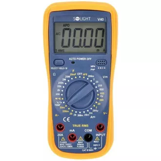 Solight profesionálny multimeter, true RMS