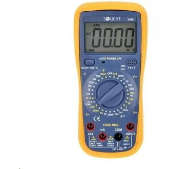 Solight profesionálny multimeter, true RMS