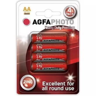 AgfaPhoto zinková batéria AA, blister 4ks