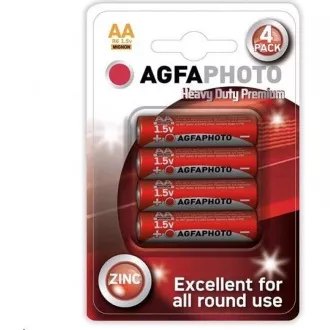 AgfaPhoto zinková batéria AA, blister 4ks