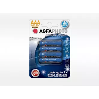 AgfaPhoto Power alkalická batéria LR03/AAA, blister 4ks