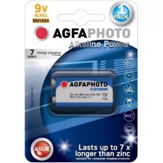 AgfaPhoto Power alkalická batéria 9V, blister 1ks