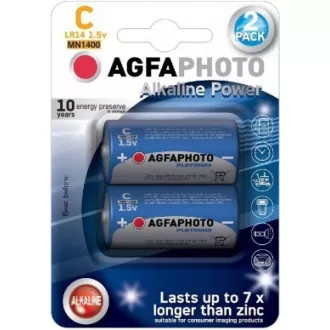 AgfaPhoto Power lkalická batéria LR14/C, blister 2ks