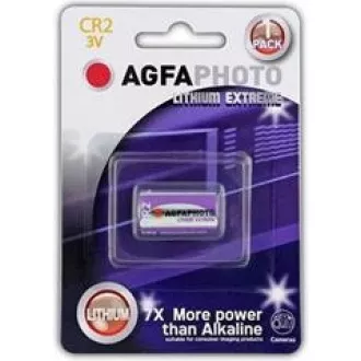 AgfaPhoto lítiová foto batéria CR2, blister 1ks