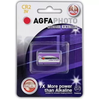 AgfaPhoto lítiová foto batéria CR2, blister 1ks