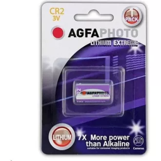AgfaPhoto lítiová foto batéria CR2, blister 1ks