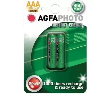 AgfaPhoto prednabitá batéria AAA, 950mAh, 2ks