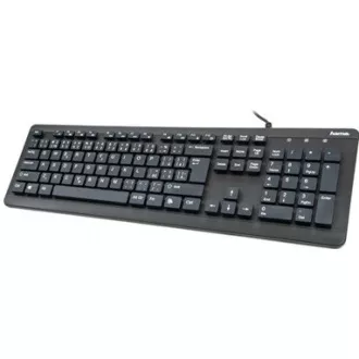 Hama vodeodolná klávesnica KC-600, káblová, čierna - SK Hama vodeodolná klávesnica KC-600, káblová, čierna - SK