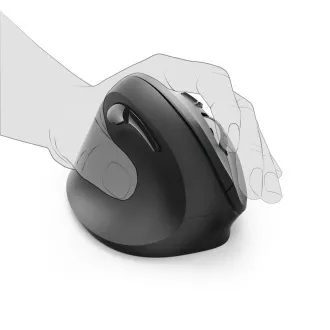 Hama vertikálna ergonomická bezdrôtová myš EMW-500L, pre ľavákov, čierna
