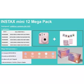 Fujifilm MINI 12 MEGA PACK fialový Fujifilm MINI 12 MEGA PACK fialový