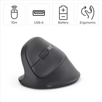 Hama vertikálna ergonomická bezdrôtová myš EWM-500L, pre ľavákov