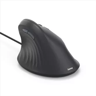 Hama vertikálna ergonomická káblová myš ECM-500R, pre pravákov, čierna