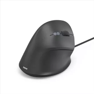 Hama vertikálna ergonomická káblová myš ECM-500R, pre pravákov, čierna