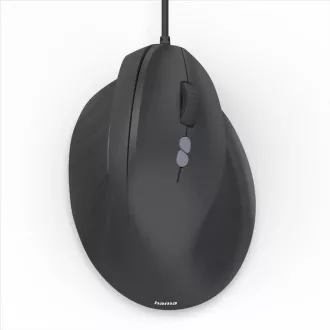 Hama vertikálna ergonomická káblová myš ECM-500R, pre pravákov, čierna