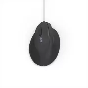 Hama vertikálna ergonomická káblová myš ECM-500L, pre ľavákov, čierna