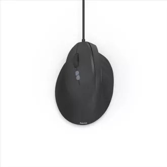 Hama vertikálna ergonomická káblová myš ECM-500L, pre ľavákov, čierna
