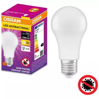 OSRAM LED ANTIBAKTERIAL E27 10W/827 CLA75W teplá 2700k